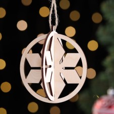 Wooden toy on the tree 