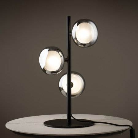 Freya FR5435TL-03B Shimmer, 248x248x461 mm desktop lamp, G9, 3x25W, black color-4