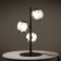 Freya FR5435TL-03B Shimmer, 248x248x461 mm desktop lamp, G9, 3x25W, black color