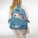 School backpack from textiles with a zipper, 6 pockets, blue color