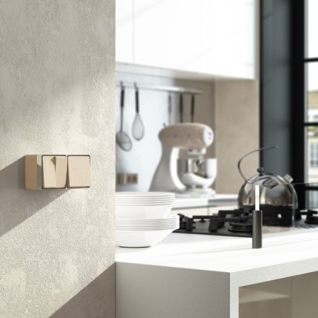 Two-clavy moisture-proof Gallant (rintered champagne) WL15-03-02 switch-2