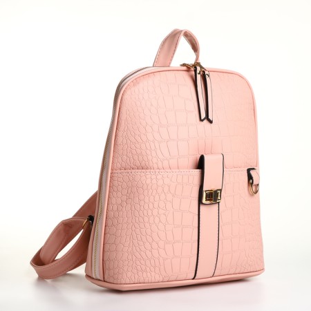 City backpack on lightning, pink color