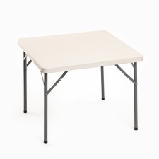 Folding table 88*88*74cm, white