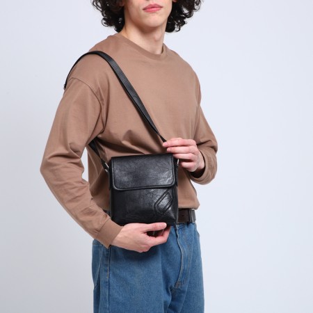 Male bag, black color-5