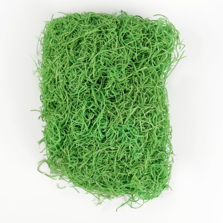 Filler for decor "hay", 100 g, green color-1