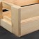 Needlework box, wooden, 25 × 15 × 9.5 cm