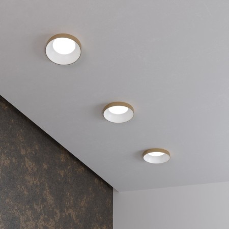 Into -flowing Interceptible Elektrostandard, Discus, 75x75x41 mm, GU10, Golden, White color-2