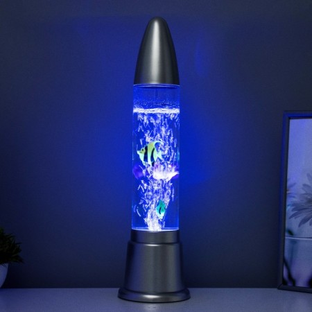 Aquarium lamp Led RGB, Lava, silver 12x12x50 cm-7