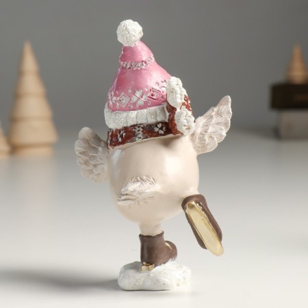 Polystone souvenir "Tick in a hat and scarf, on skates" MIX 9.5x7.5x15 cm-3