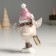 Polystone souvenir "Tick in a hat and scarf, on skates" MIX 9.5x7.5x15 cm
