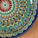 Largan Rishtan ceramics "Patterns", 25 cm, blue