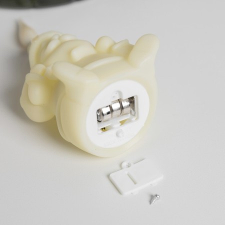 LED figure "Santa Claus" 5.5 × 12.5 × 5 cm, plastic, batteries AG13x3, glow warm white-2