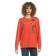 Women's sweatshirt, XS. Orange color