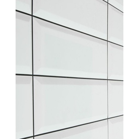 PVC panel Tiles white black seam 957x482 mm-2