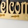 Decorative tree hooks "Welcome" black, mirror 3.1x34x14.4 cm