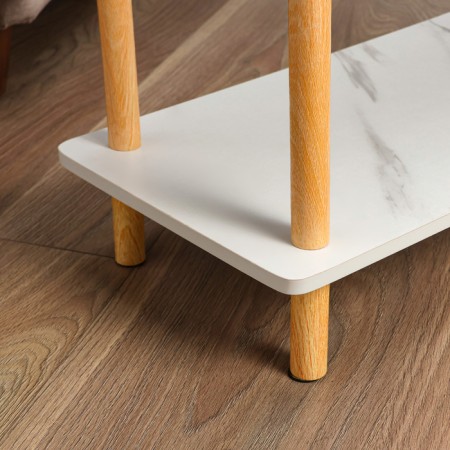 Coffee table, tree, 60x30x53 cm, white-2