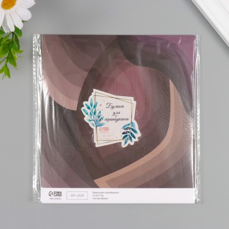 Scrapbooking paper "petals" density 180 grams set 10 pcs 15.5x17 cm-4