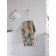 Apron kitchen with a photo print "Chaotic color", adjustable, size OS