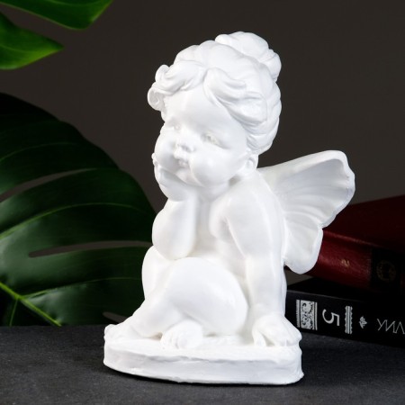 The luminous figure "Elfin" 12x15x19cm sits white-4