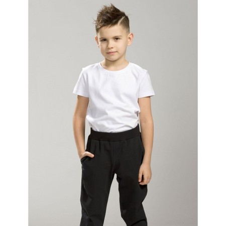 T -shirt for boys, height 128 cm, white color-1