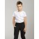 T -shirt for boys, height 128 cm, white color