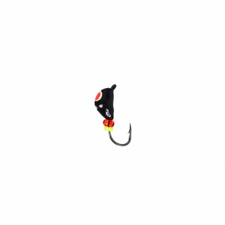 Mormyshka Osa is black, red eye + beads, weight 1 g-1