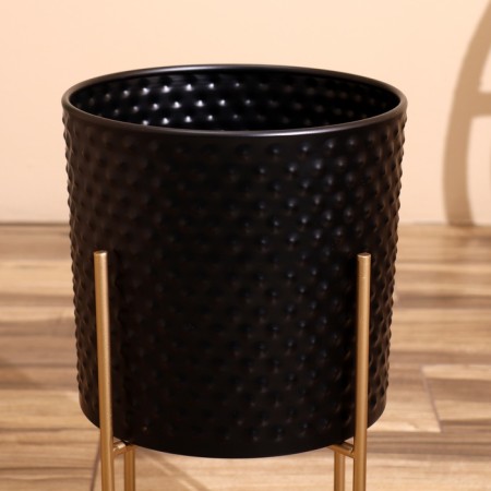 Kashpo on the stand "Space" metal (set 2 pcs), diameter 30 and 25 cm-2