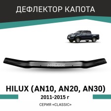 Defly hood deflector for Toyota Hilux (AN10, An20, An30), 2011-2015