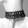 Choker "mistress", black color, 33 cm