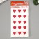 Rhinestones self -adhesive "hearts", 12 mm, 15 pieces, raspberry