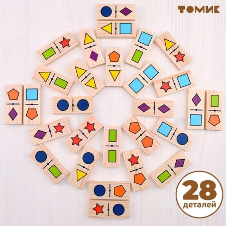 Domino "geometric figures", 28 details-6