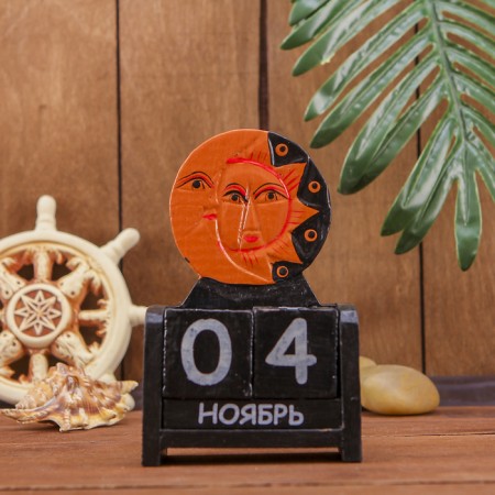 Calendar Table tree "Month and Sun" 10x5x15 cm-2