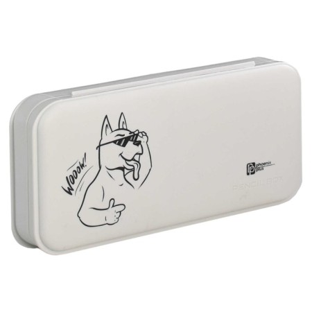 Penal-football Plastic 90 x 204 x 28 mm, Phoenix "Dog in glasses" White 61990
