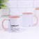 Named mug, sublimation "Zabirina", pink bottom