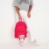 Backpack school textile "anime", with a pocket, pink color