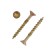 Infix, 4.5x40 mm, with a hidden mill, Torx25, yellow zinc