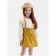 Skirt for a girl on straps, minku, orange color, height 116 cm