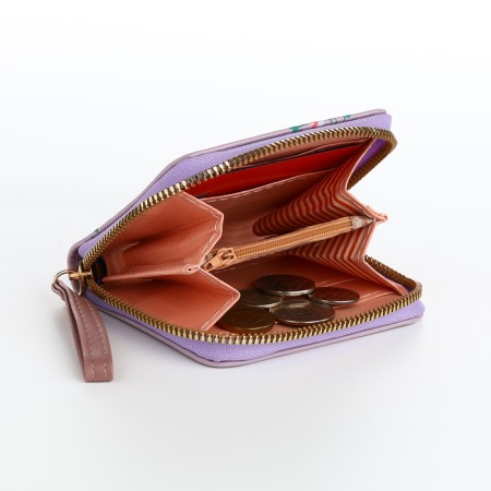 Women's wallet with lightning, lilac color-5