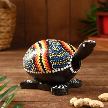 Souvenir-Jewish "Turtle Disneric with a swinging head" tree 17x12x10 cm mix