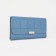 Women's wallet on the button, blue color