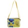 Belch Bag with lightning, 6x11x13 cm, adjustable belt, yellow mix