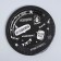 Disposable paper plate "offensive", hashtags, 18 cm