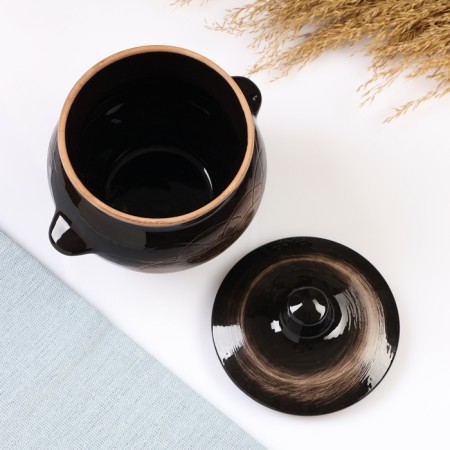 Set of pots "Gift" 4x0.5l, old man (book with recipes as a gift)-4