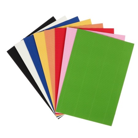 A set of corrugated A4 paper, 8 sheets, 8 colors, density 160 g/m2-2