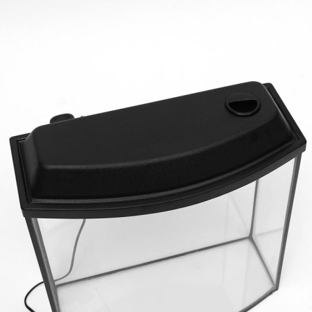 Aquarium "TV" with a lid, 40 liters, 46 x 20 x 44/49 cm, black-3