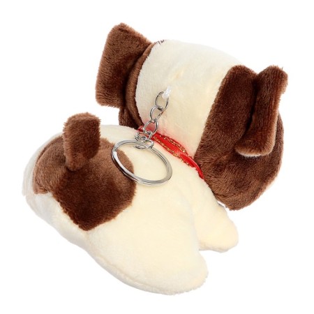 Soft toy "puppy", on a key fob, color mix-2
