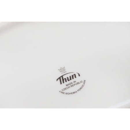 Oval Natalie dish, decor "Small flowers, gold laying", 32 cm-1