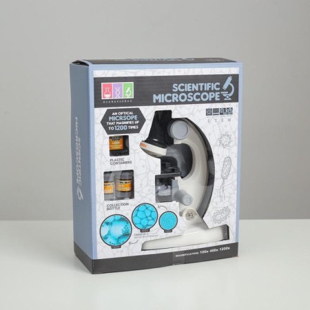 Microscope "Young Botanik" Frendering to x1200, white, backlight-10