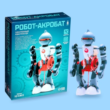 Acrobat designer-robot, walks, works from batteries-6