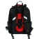 School backpack 38 x 30 x 16 cm, ergonomic back, stavia "race", black